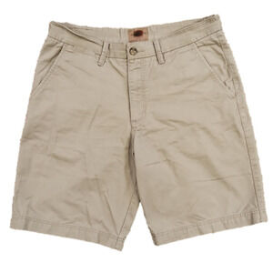 BOSTON Traders Tan Luxury Vintage Flat Front Shorts